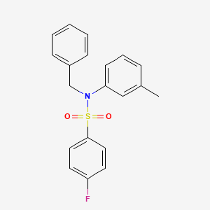 N-benzyl-4-fluoro-N-(3-methylphenyl)benzenesulfonamide