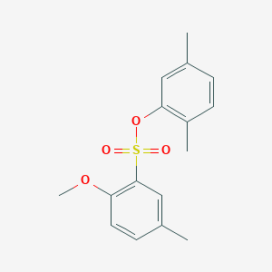 molecular formula C16H18O4S B352742 2,5-Dimethylphenyl 2-methoxy-5-methylbenzenesulfonate CAS No. 433690-10-9