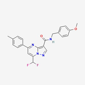 7-(difluoromethyl)-N-(4-methoxybenzyl)-5-(4-methylphenyl)pyrazolo[1,5-a]pyrimidine-3-carboxamide