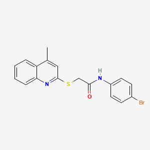 N-(4-bromophenyl)-2-[(4-methyl-2-quinolinyl)thio]acetamide