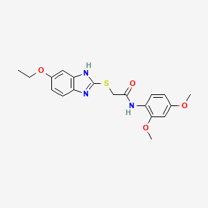 N-(2,4-dimethoxyphenyl)-2-[(5-ethoxy-1H-benzimidazol-2-yl)thio]acetamide