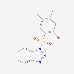 1-[(2-bromo-4,5-dimethylphenyl)sulfonyl]-1H-1,2,3-benzotriazole
