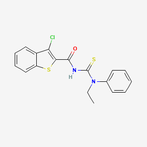 3-chloro-N-[ethyl(phenyl)carbamothioyl]-1-benzothiophene-2-carboxamide