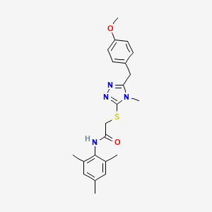 N-mesityl-2-{[5-(4-methoxybenzyl)-4-methyl-4H-1,2,4-triazol-3-yl]thio}acetamide