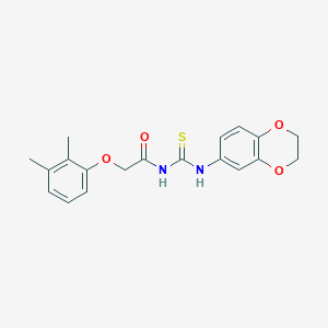 N-[(2,3-dihydro-1,4-benzodioxin-6-ylamino)carbonothioyl]-2-(2,3-dimethylphenoxy)acetamide