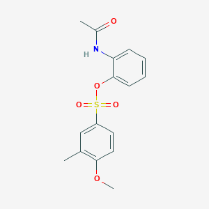 2-(Acetylamino)phenyl 4-methoxy-3-methylbenzenesulfonate
