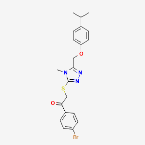 1-(4-bromophenyl)-2-({5-[(4-isopropylphenoxy)methyl]-4-methyl-4H-1,2,4-triazol-3-yl}thio)ethanone