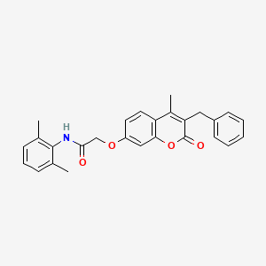 2-[(3-benzyl-4-methyl-2-oxo-2H-chromen-7-yl)oxy]-N-(2,6-dimethylphenyl)acetamide