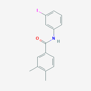 molecular formula C15H14INO B3527644 N-(3-iodophenyl)-3,4-dimethylbenzamide 