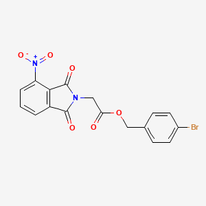 4-bromobenzyl (4-nitro-1,3-dioxo-1,3-dihydro-2H-isoindol-2-yl)acetate