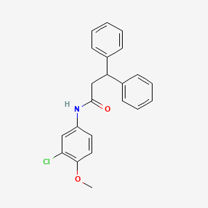 N-(3-chloro-4-methoxyphenyl)-3,3-diphenylpropanamide