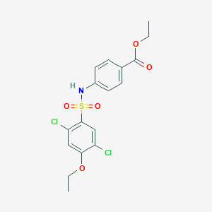 Ethyl 4-{[(2,5-dichloro-4-ethoxyphenyl)sulfonyl]amino}benzoate
