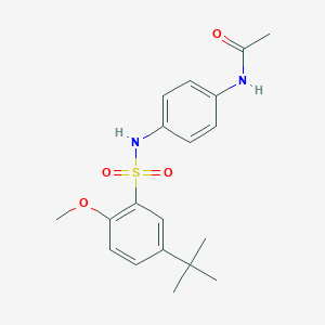 N-(4-{[(5-tert-butyl-2-methoxyphenyl)sulfonyl]amino}phenyl)acetamide