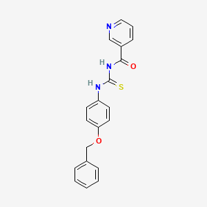 N-({[4-(benzyloxy)phenyl]amino}carbonothioyl)nicotinamide