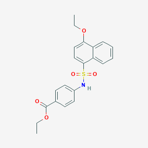 Ethyl 4-{[(4-ethoxynaphthyl)sulfonyl]amino}benzoate