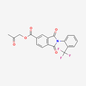 2-oxopropyl 1,3-dioxo-2-[2-(trifluoromethyl)phenyl]-5-isoindolinecarboxylate