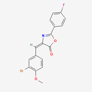 4-(3-bromo-4-methoxybenzylidene)-2-(4-fluorophenyl)-1,3-oxazol-5(4H)-one