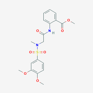 methyl 2-({N-[(3,4-dimethoxyphenyl)sulfonyl]-N-methylglycyl}amino)benzoate