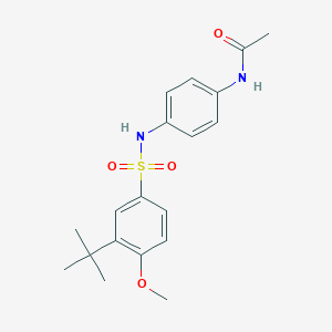 N-(4-{[(3-tert-butyl-4-methoxyphenyl)sulfonyl]amino}phenyl)acetamide