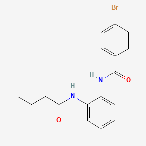 4-bromo-N-[2-(butanoylamino)phenyl]benzamide