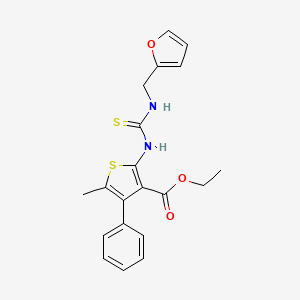 ethyl 2-({[(2-furylmethyl)amino]carbonothioyl}amino)-5-methyl-4-phenyl-3-thiophenecarboxylate