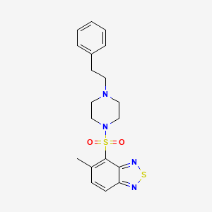 5-methyl-4-{[4-(2-phenylethyl)-1-piperazinyl]sulfonyl}-2,1,3-benzothiadiazole