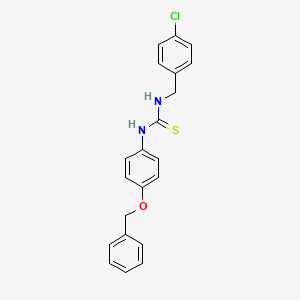 N-[4-(benzyloxy)phenyl]-N'-(4-chlorobenzyl)thiourea