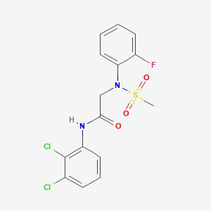 N-(2,3-dichlorophenyl)-N~2~-(2-fluorophenyl)-N~2~-(methylsulfonyl)glycinamide