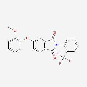 5-(2-methoxyphenoxy)-2-[2-(trifluoromethyl)phenyl]-1H-isoindole-1,3(2H)-dione