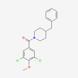 molecular formula C20H21Cl2NO2 B3527877 4-benzyl-1-(3,5-dichloro-4-methoxybenzoyl)piperidine 