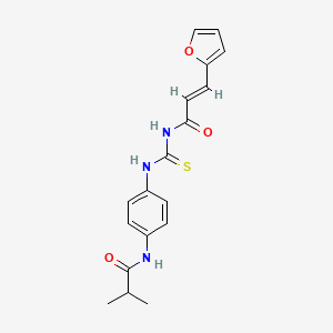 3-(2-furyl)-N-({[4-(isobutyrylamino)phenyl]amino}carbonothioyl)acrylamide