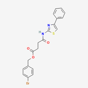 4-bromobenzyl 4-oxo-4-[(4-phenyl-1,3-thiazol-2-yl)amino]butanoate