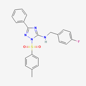 N-(4-fluorobenzyl)-1-[(4-methylphenyl)sulfonyl]-3-phenyl-1H-1,2,4-triazol-5-amine