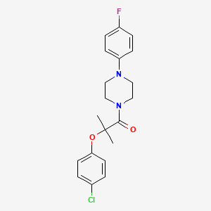 1-[2-(4-chlorophenoxy)-2-methylpropanoyl]-4-(4-fluorophenyl)piperazine