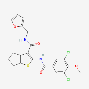 2-[(3,5-dichloro-4-methoxybenzoyl)amino]-N-(2-furylmethyl)-5,6-dihydro-4H-cyclopenta[b]thiophene-3-carboxamide