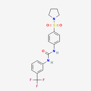 N-[4-(1-pyrrolidinylsulfonyl)phenyl]-N'-[3-(trifluoromethyl)phenyl]urea