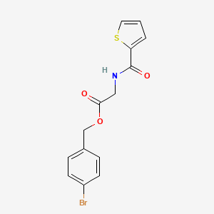 molecular formula C14H12BrNO3S B3527955 4-bromobenzyl N-(2-thienylcarbonyl)glycinate 