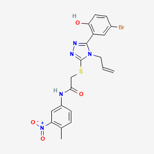 2-{[4-allyl-5-(5-bromo-2-hydroxyphenyl)-4H-1,2,4-triazol-3-yl]thio}-N-(4-methyl-3-nitrophenyl)acetamide