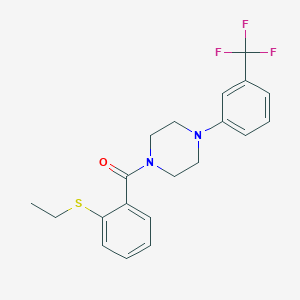 [2-(ETHYLSULFANYL)PHENYL]{4-[3-(TRIFLUOROMETHYL)PHENYL]PIPERAZINO}METHANONE