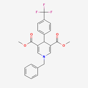 dimethyl 1-benzyl-4-[4-(trifluoromethyl)phenyl]-1,4-dihydro-3,5-pyridinedicarboxylate