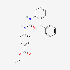 ethyl 4-({[(2-benzylphenyl)amino]carbonyl}amino)benzoate