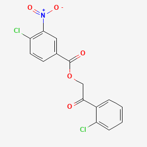 2-(2-chlorophenyl)-2-oxoethyl 4-chloro-3-nitrobenzoate