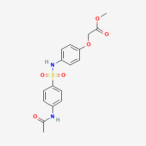 methyl [4-({[4-(acetylamino)phenyl]sulfonyl}amino)phenoxy]acetate