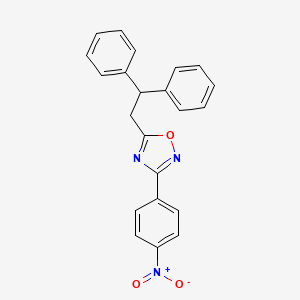 5-(2,2-diphenylethyl)-3-(4-nitrophenyl)-1,2,4-oxadiazole