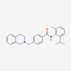 4-(3,4-dihydro-2(1H)-isoquinolinylmethyl)-N-(2-isopropyl-6-methylphenyl)benzamide