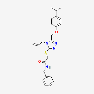 2-({4-allyl-5-[(4-isopropylphenoxy)methyl]-4H-1,2,4-triazol-3-yl}thio)-N-benzylacetamide