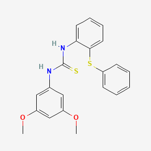 N-(3,5-dimethoxyphenyl)-N'-[2-(phenylthio)phenyl]thiourea