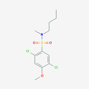molecular formula C12H17Cl2NO3S B352818 [(2,5-Dichloro-4-methoxyphenyl)sulfonyl]butylmethylamine CAS No. 898654-66-5