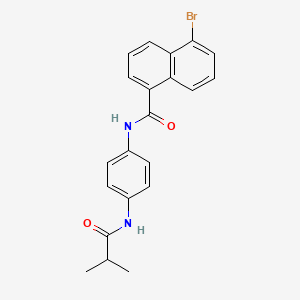 5-bromo-N-[4-(isobutyrylamino)phenyl]-1-naphthamide