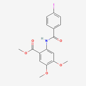 methyl 2-[(4-iodobenzoyl)amino]-4,5-dimethoxybenzoate